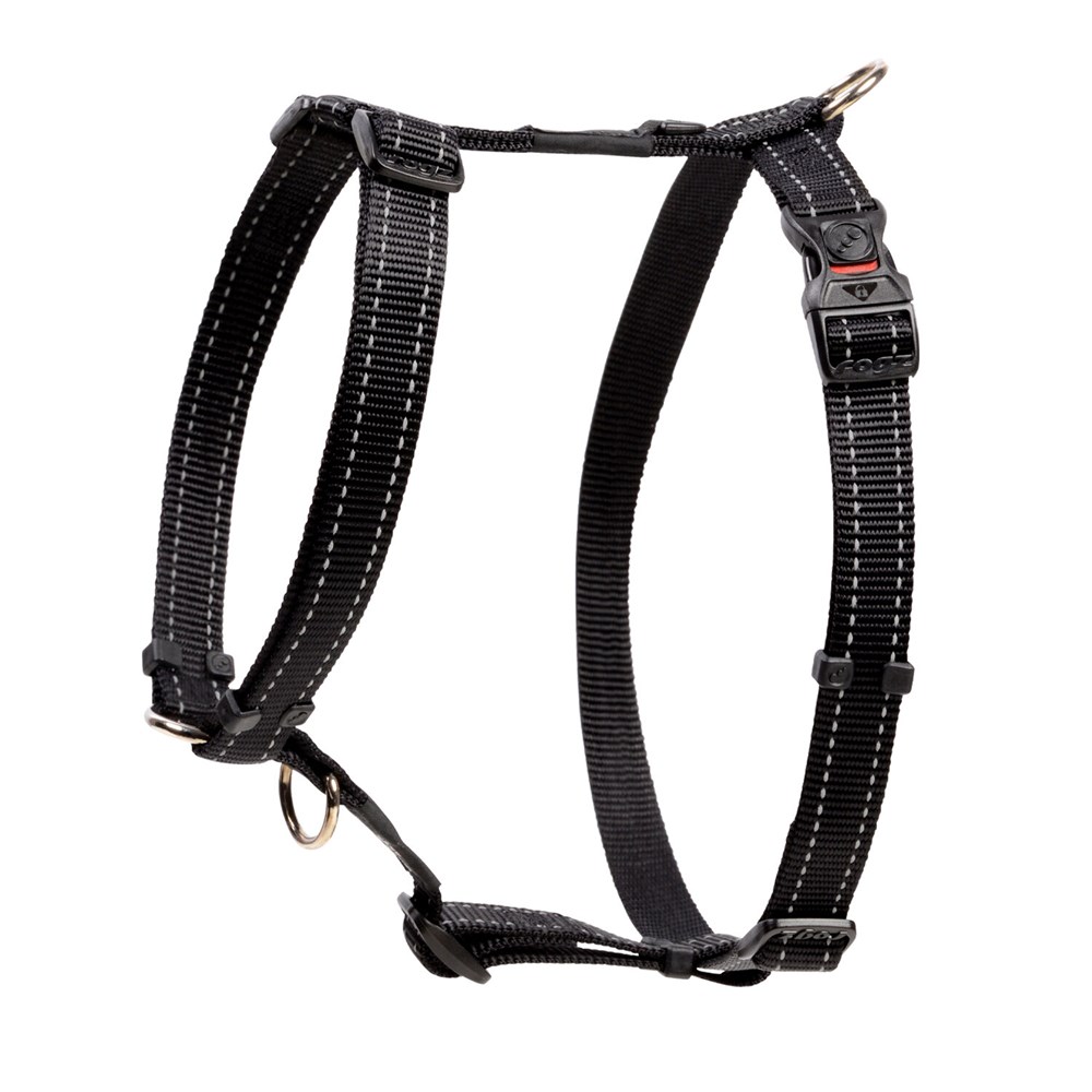 Rogz Classic Harness Black - Large (45-75cm)