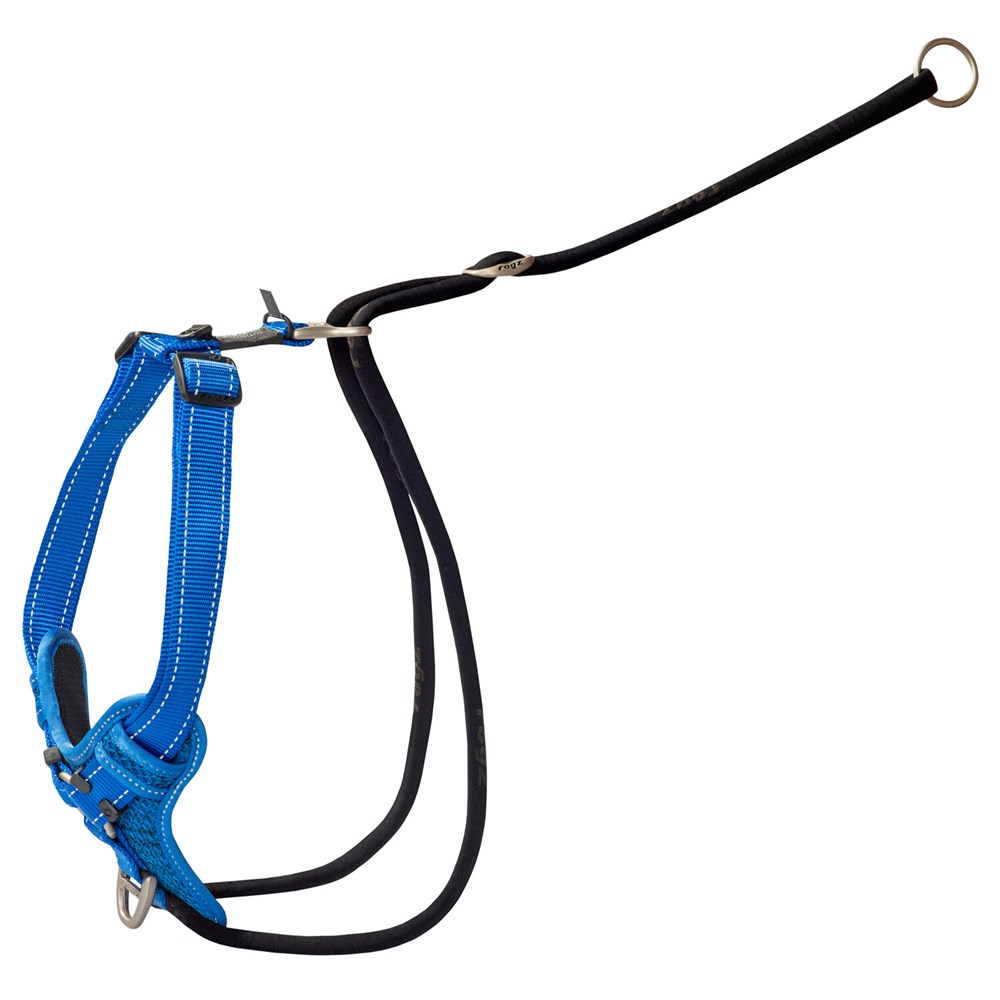 Rogz Stop Pull Harness Blue - X-Large (60-100cm)