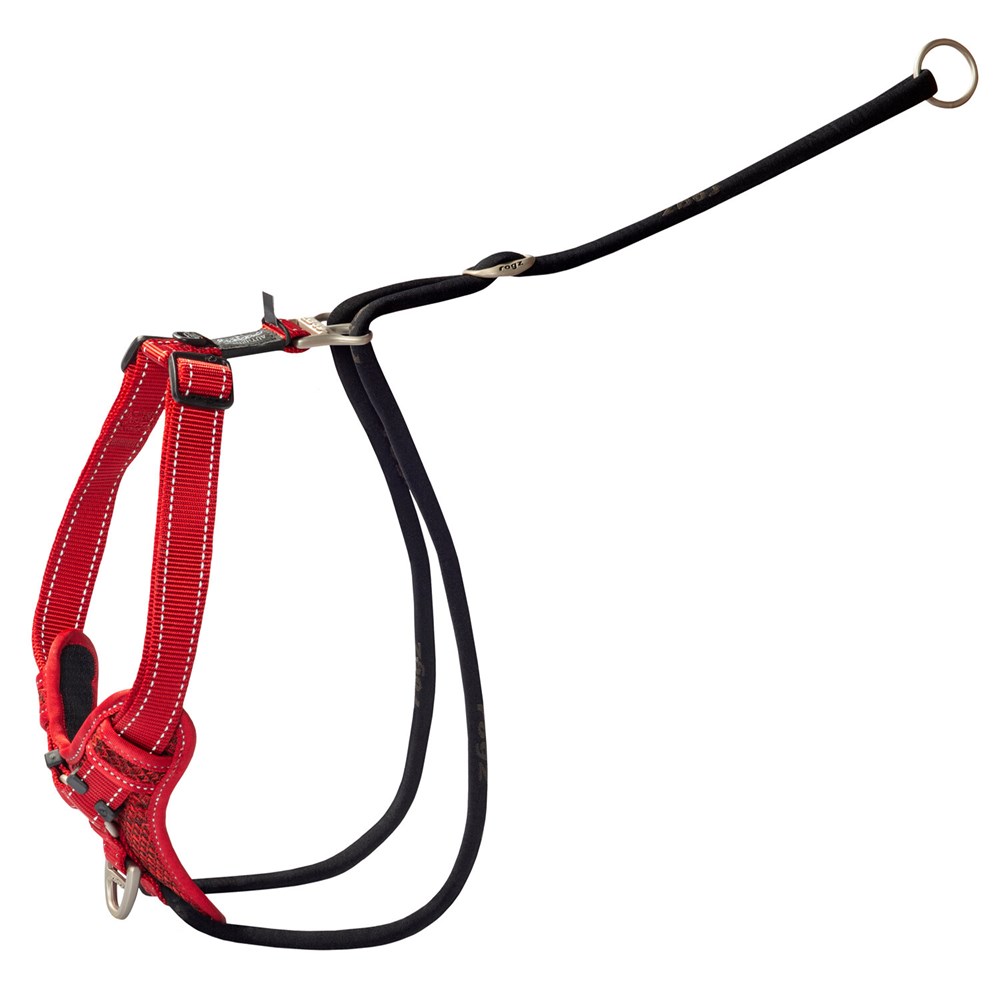Rogz Stop Pull Harness Red - X-Large (60-100cm)