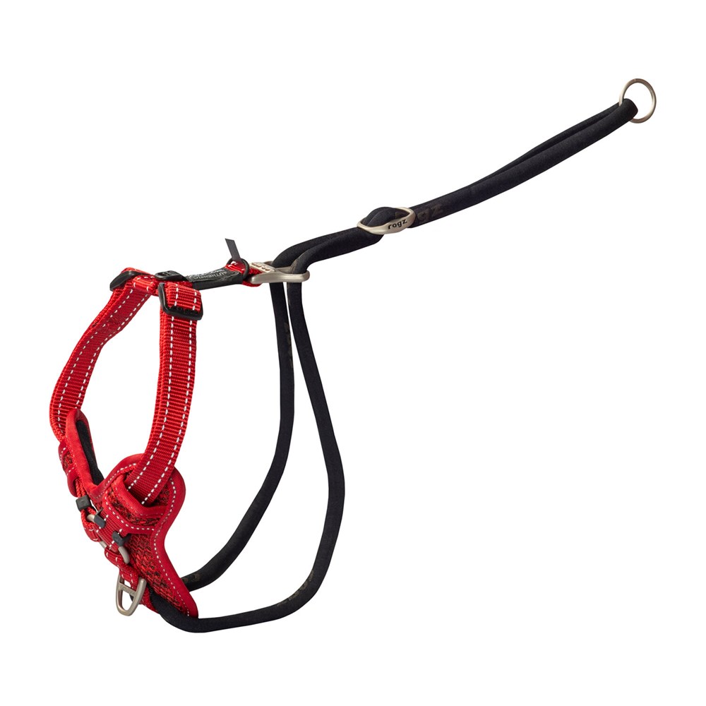 Rogz Stop Pull Harness Red - Large (45-75cm)