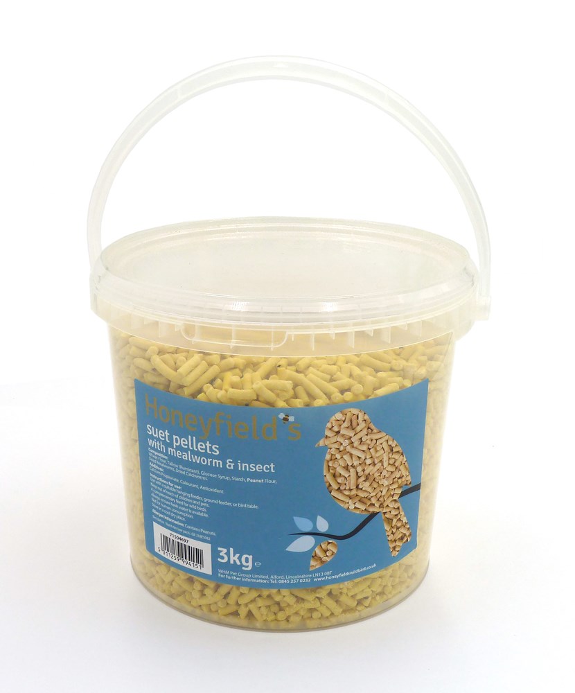 Honeyfields Suet Pellet With Insects & Mealworms - 3kg
