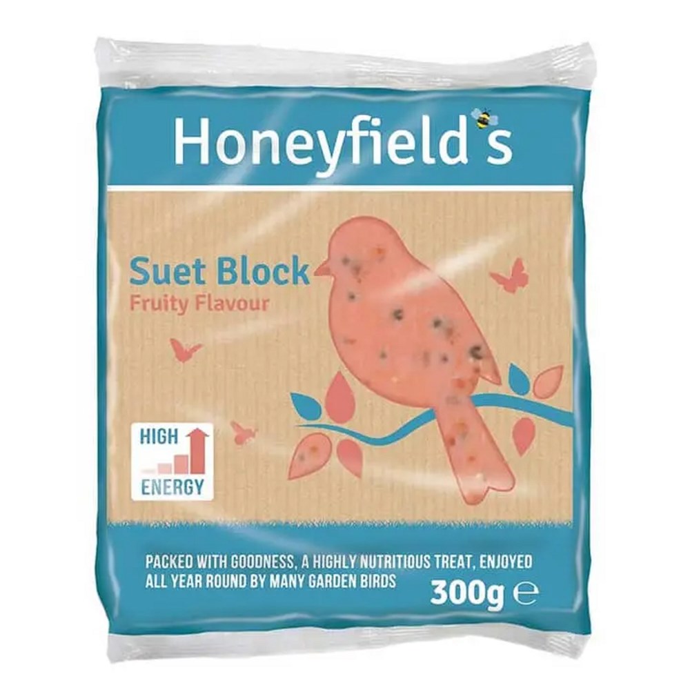 Honeyfields Suet Block With Fruity Flavour - 300g