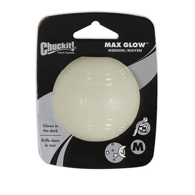Chuckit! Max Glow Ball 1 Pack - Medium (6.5cm)