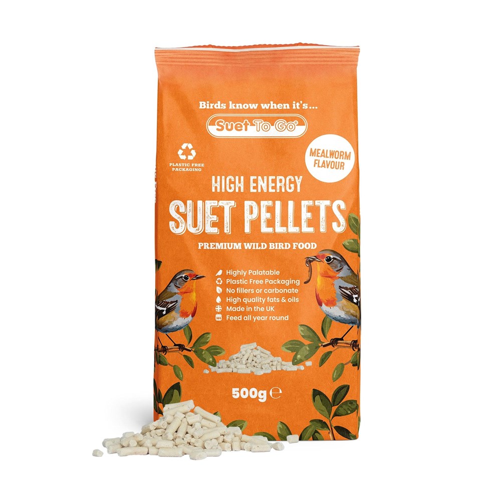Suet to Go High Energy Suet Pellets Mealworm 500g