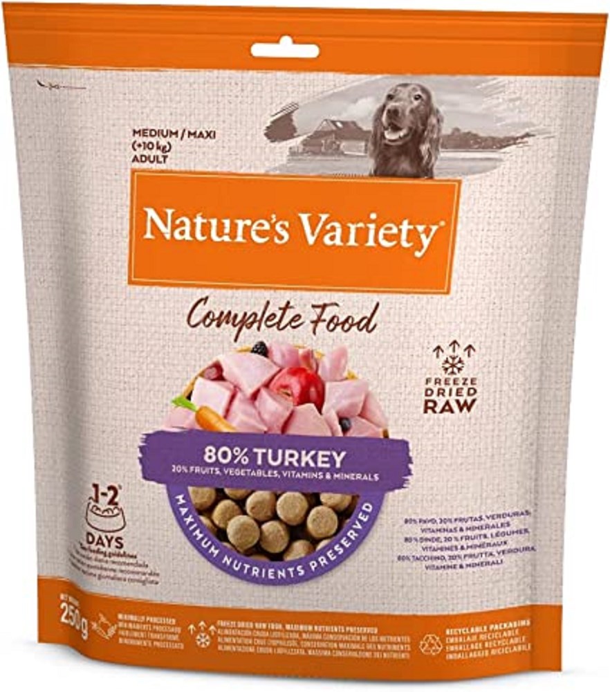 Nature's Variety Complete Freeze Dried Food Dog Turkey 250g