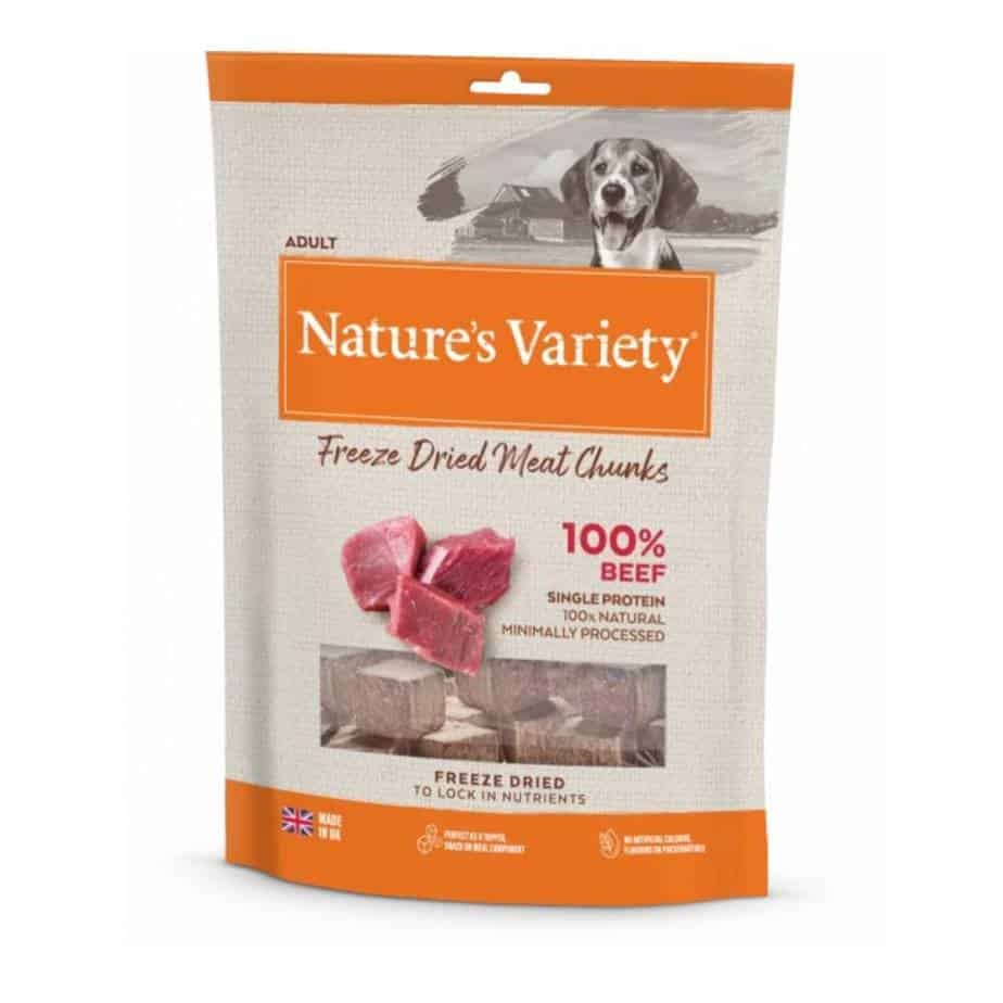 Nature's Variety Freeze Dried Meat Chunks Dog Beef 50g