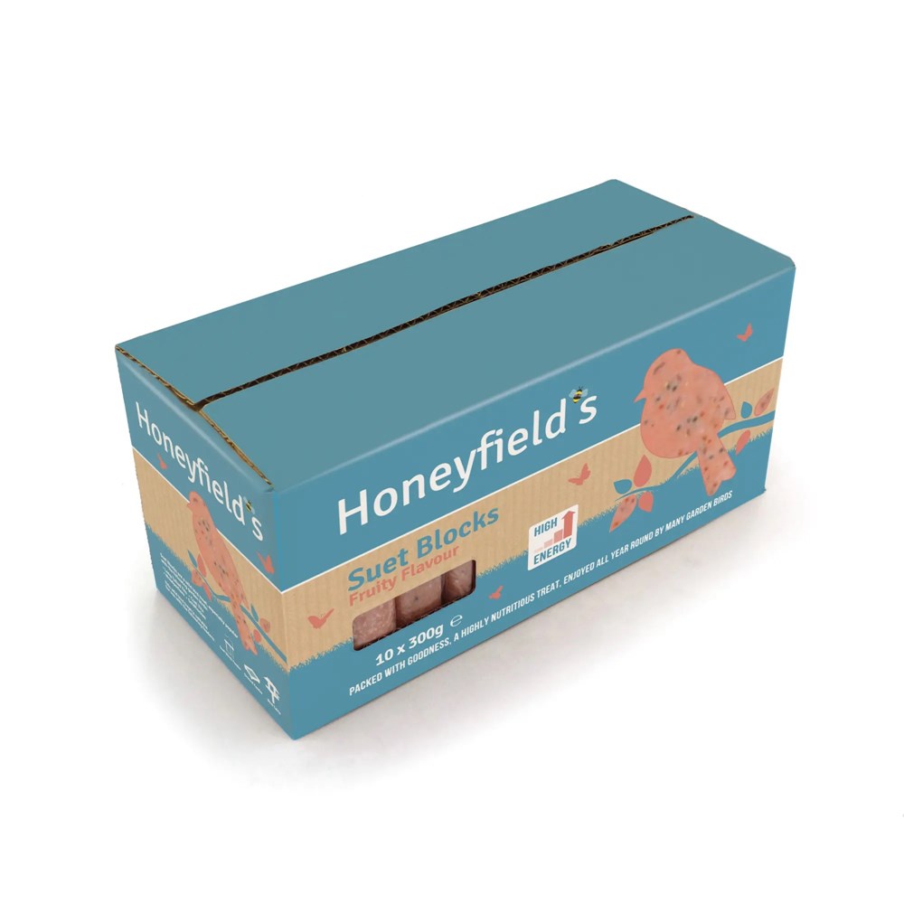 Honeyfields Suet Block Fruity Flavour 10 x 300G