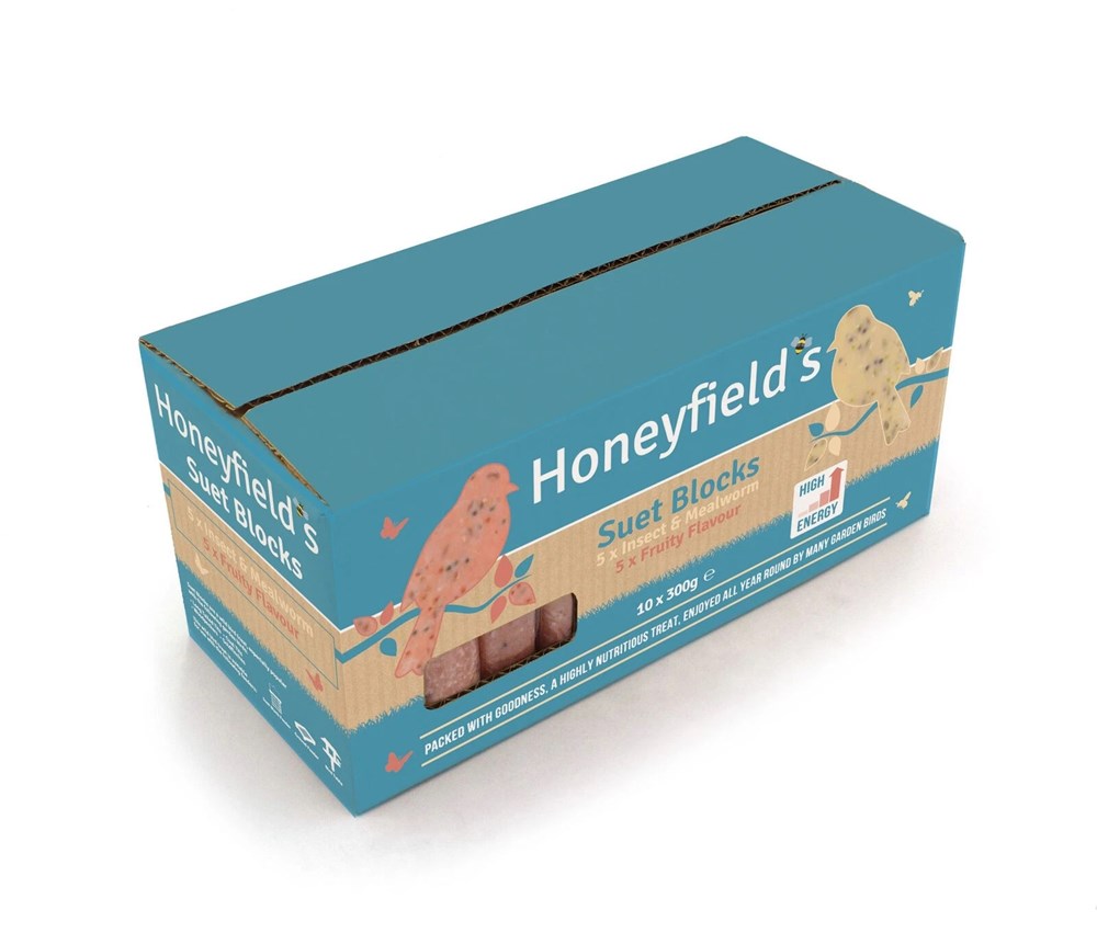 Honeyfields Suet Block Variety 10x 300G