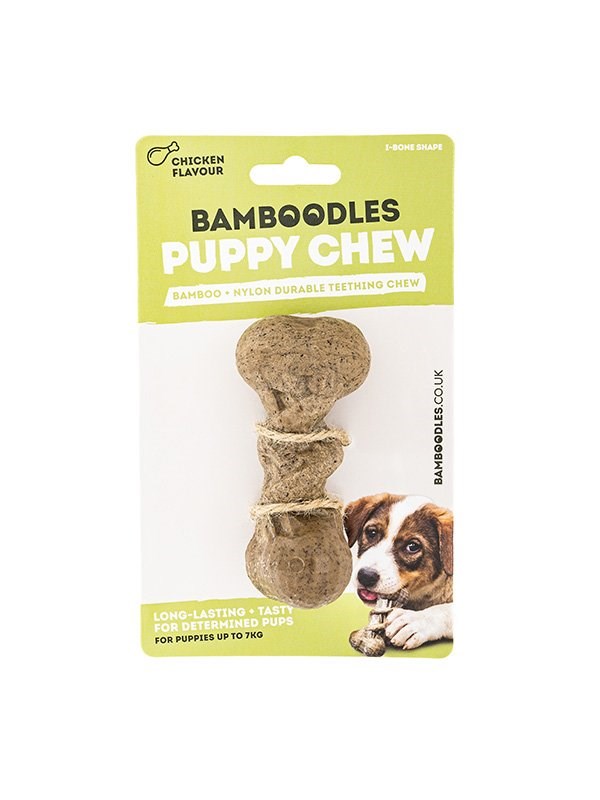 Bamboodles Puppy Chew I-bone shape