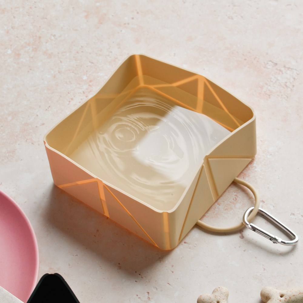 Cocopup London Nude Foldable Travel Bowl