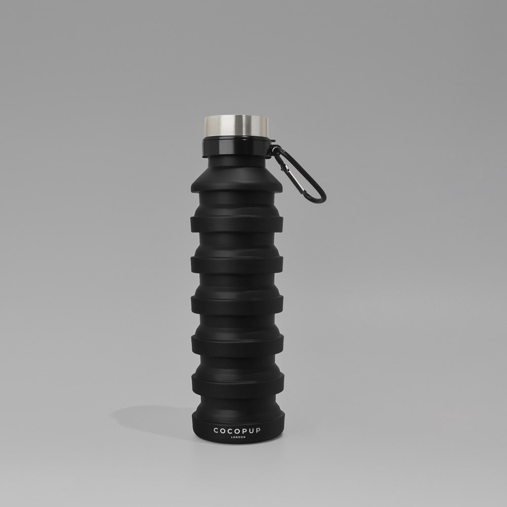 Cocopup London Black Collapsible Water Bottle