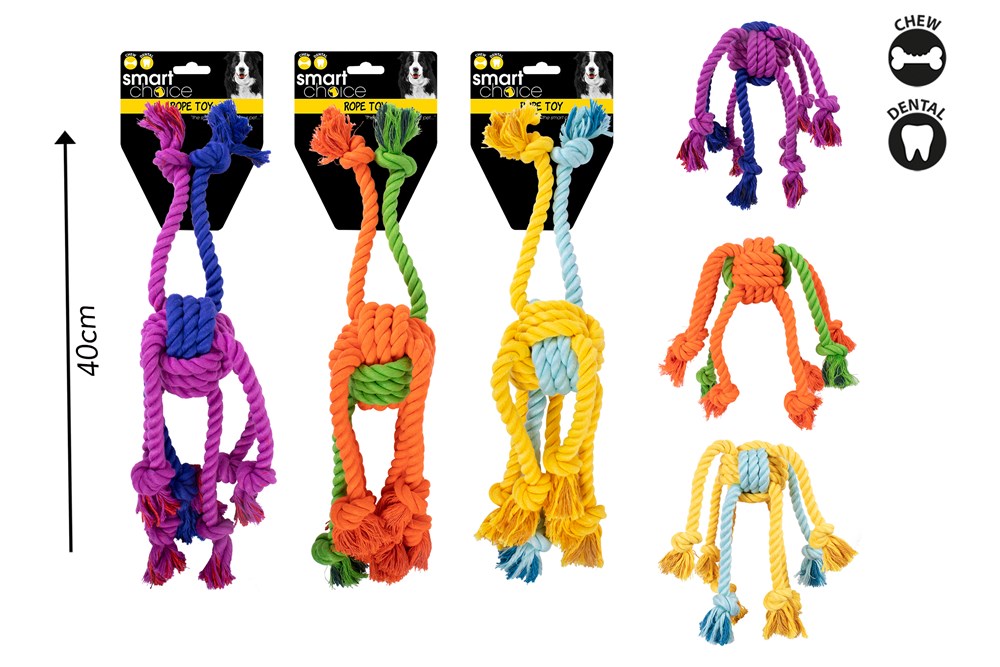 Spider Rope Tug Dog Toy 3 Colours