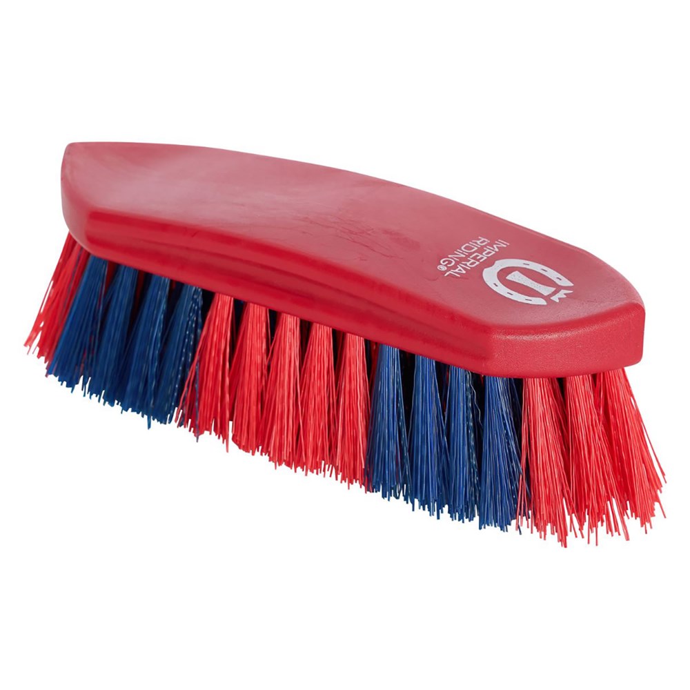 Imperial Riding Dandy Brush Hard Two-Tone Tango Red - Large