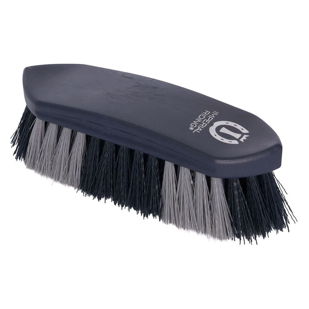 Imperial Riding Dandy Brush Hard Two-Tone Blue/Navy/Silver - Large