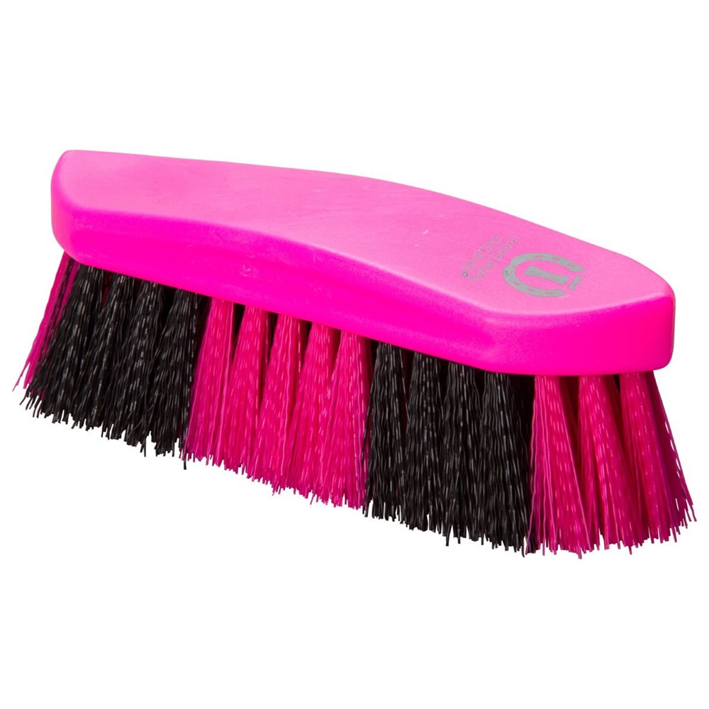 Imperial Riding Dandy Brush Hard Two-Tone Neon Pink - Large