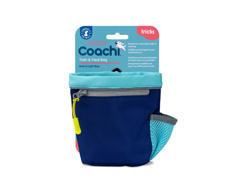 Coachi Train & Treat bag - Navy/Light Blue
