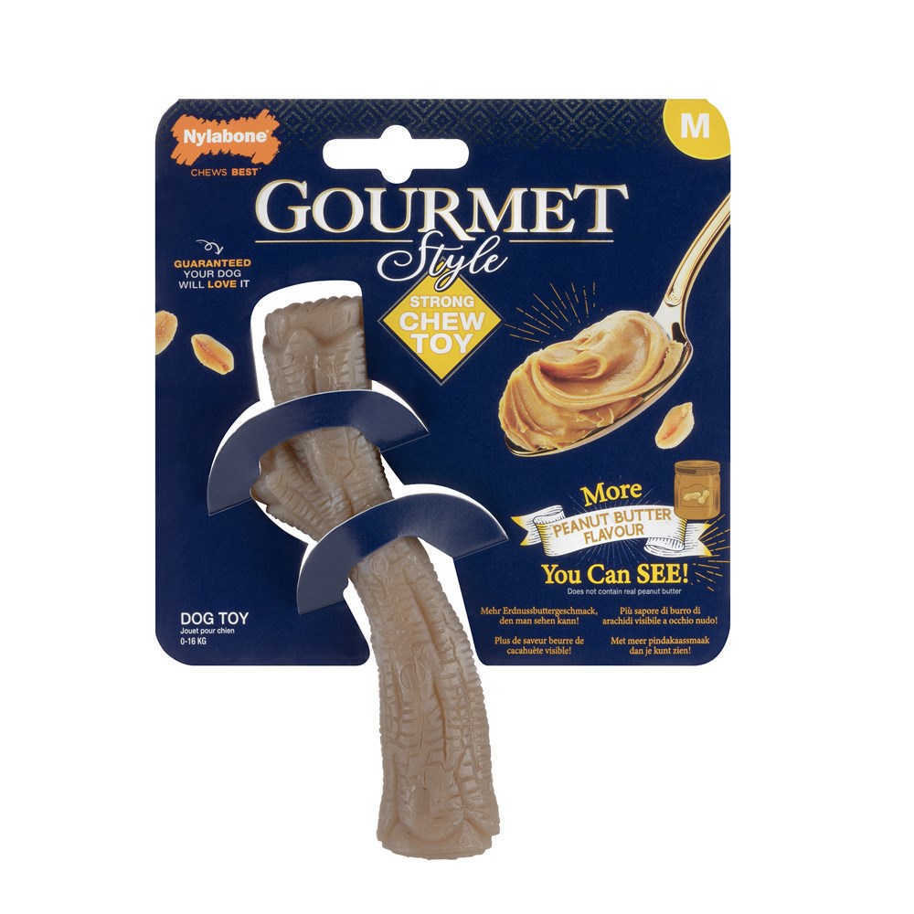 Nylabone Gourmet Stick Peanut Butter Medium