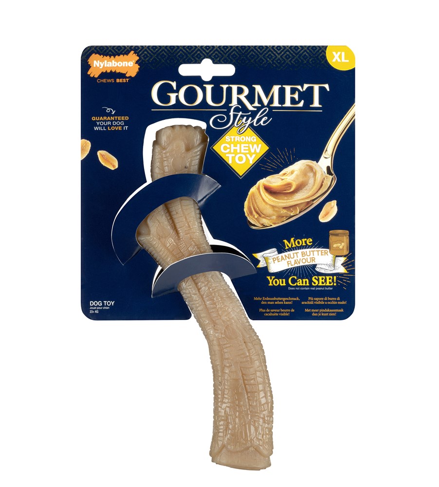 Nylabone Gourmet Stick Peanut Butter XL