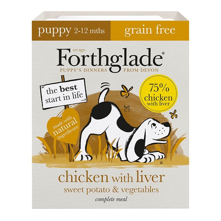 Forthglade Puppy Complete Grain Free Chicken Liver & Veg 395g