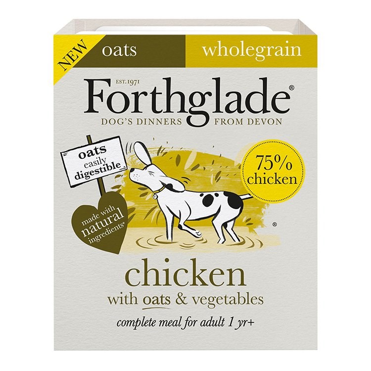 Forthglade complete Adult Dog Wholegrain Chicken, Oats & Veg 395g