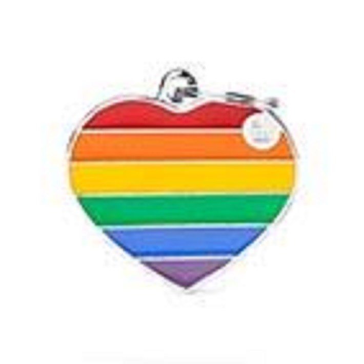 Rinbow Collection - Small Heart Rainbow Tag