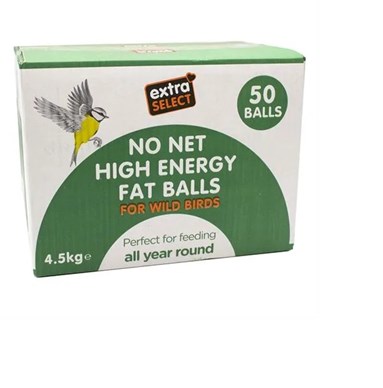 Extra Select No Net High Energy Fat Balls for Wild Birds box of 50
