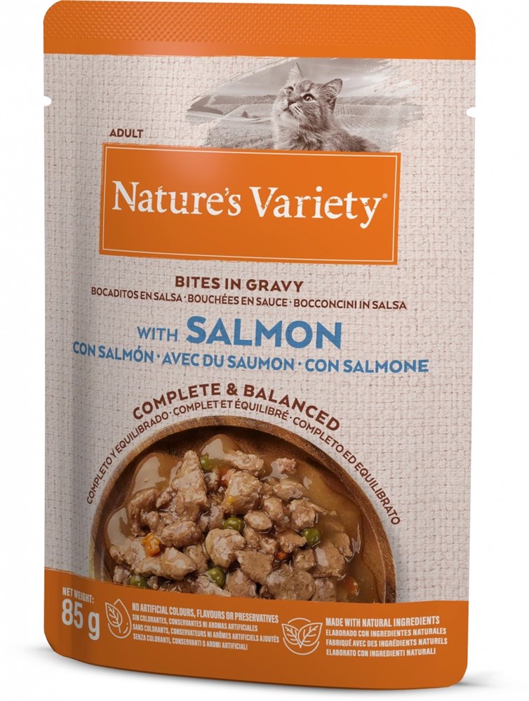 Natures Variety Cat Pouch Salmon 85g x 22