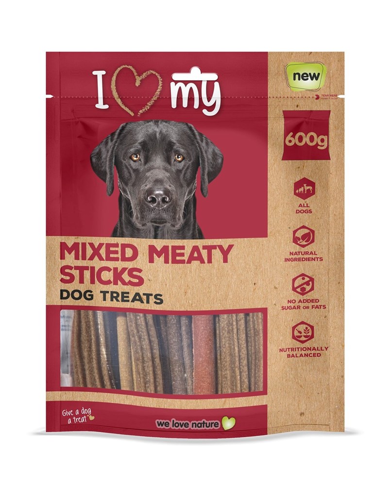 I Love My Pets Mixed Meaty Meaty Sticks - 600g Bumper Bag
