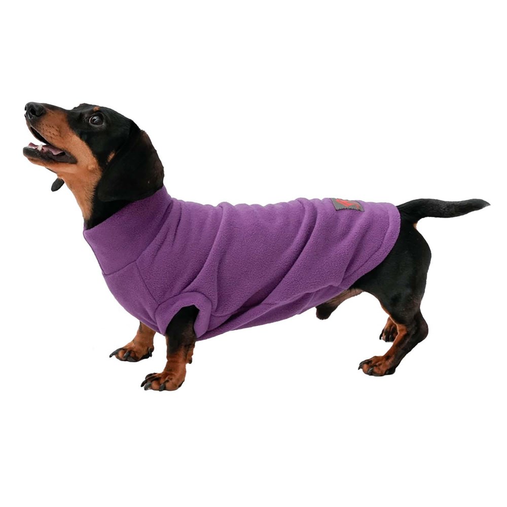 Firefoot Fleece Dachshund Jumper Purple - Medium/Large