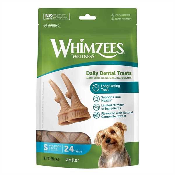 Whimzees Antler Small 24 Pack