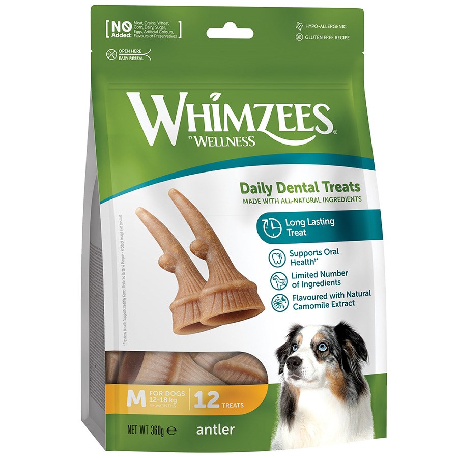 Whimzees Antler Medium 12 Pack