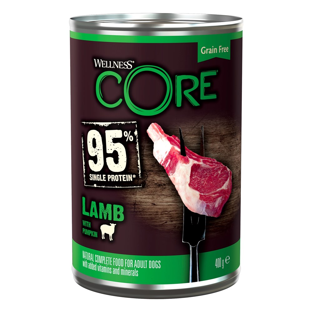 Wellness Core Can 95% Lamb and Pumpkin 400g