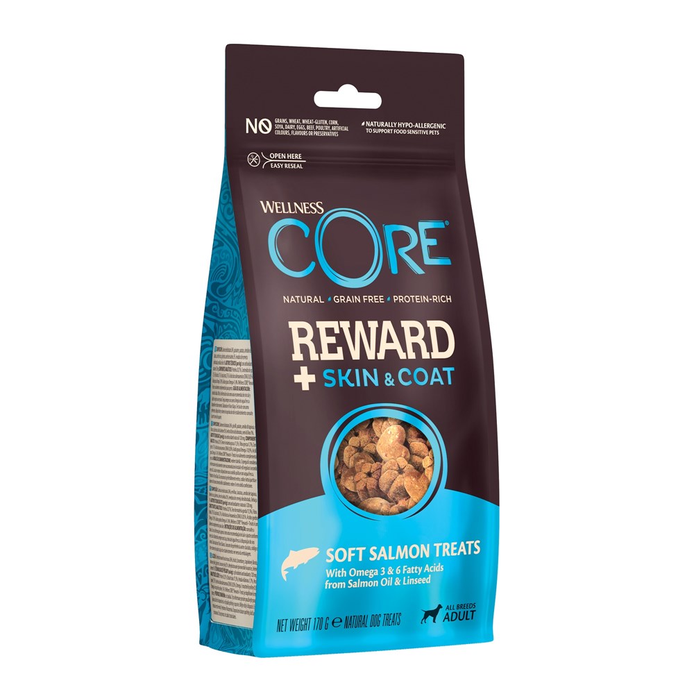 Wellness Core Reward + Treats Skin & Coat Salmon 170g
