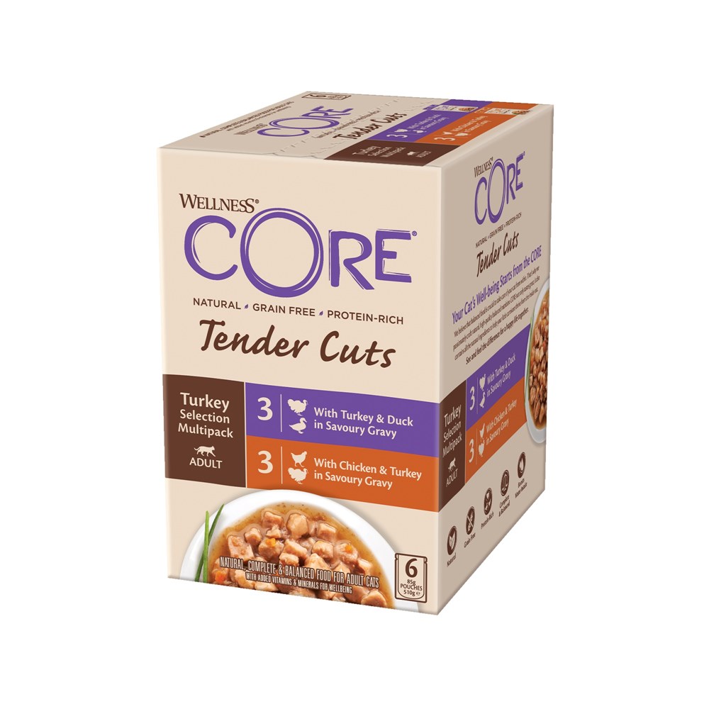 Wellness Core Tender Cuts Turkey Selection Multipack 6x85g