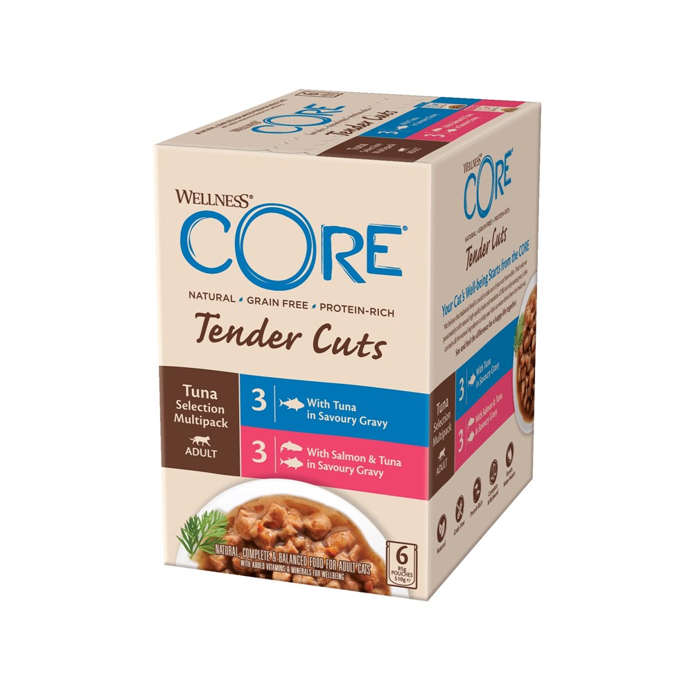 Wellness Core Tender Cuts Tuna Selection Multipack 6x85g