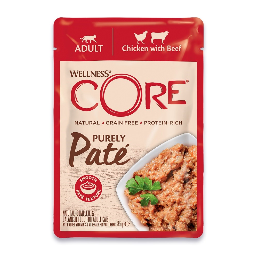 Wellness Core Purely Pate Chicken/Beef 85g