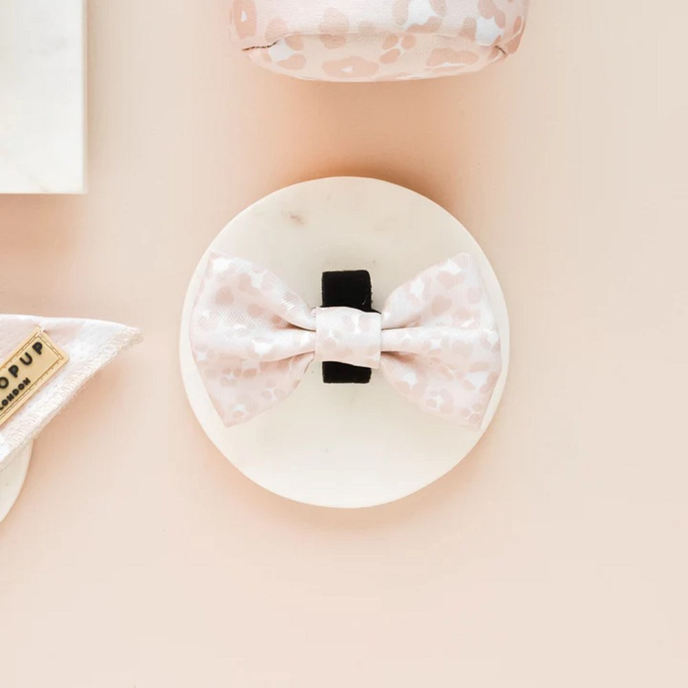 Cocopup Chic Nude Leopard Bow Tie