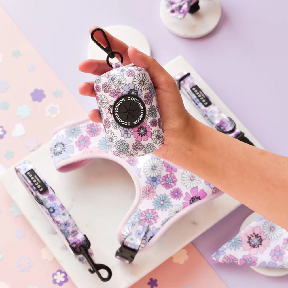 Cocopup Pastel Flowers Poop Bag Holder