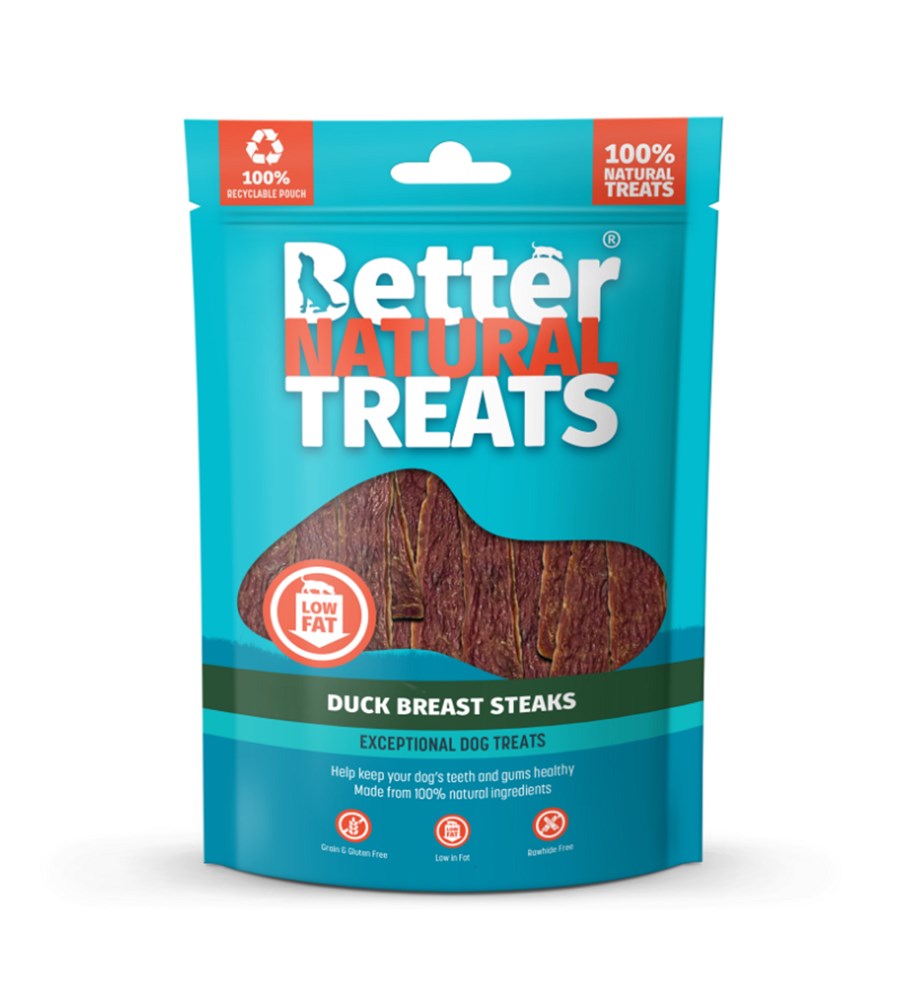 Better Natural Treats Duck Breast Steaks 90g