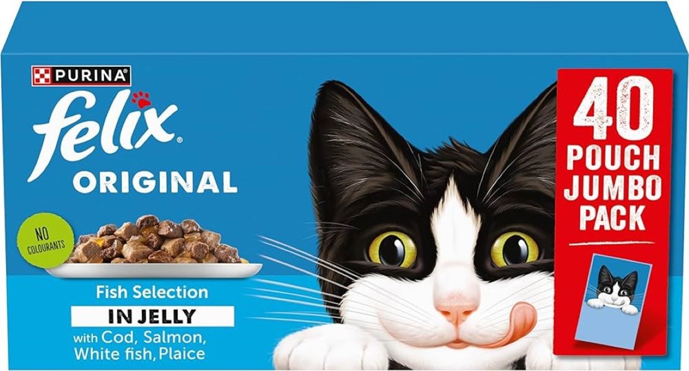 Felix CiJ Fish Selection 40 x 85g Felix Cat Food Farm Pet Place