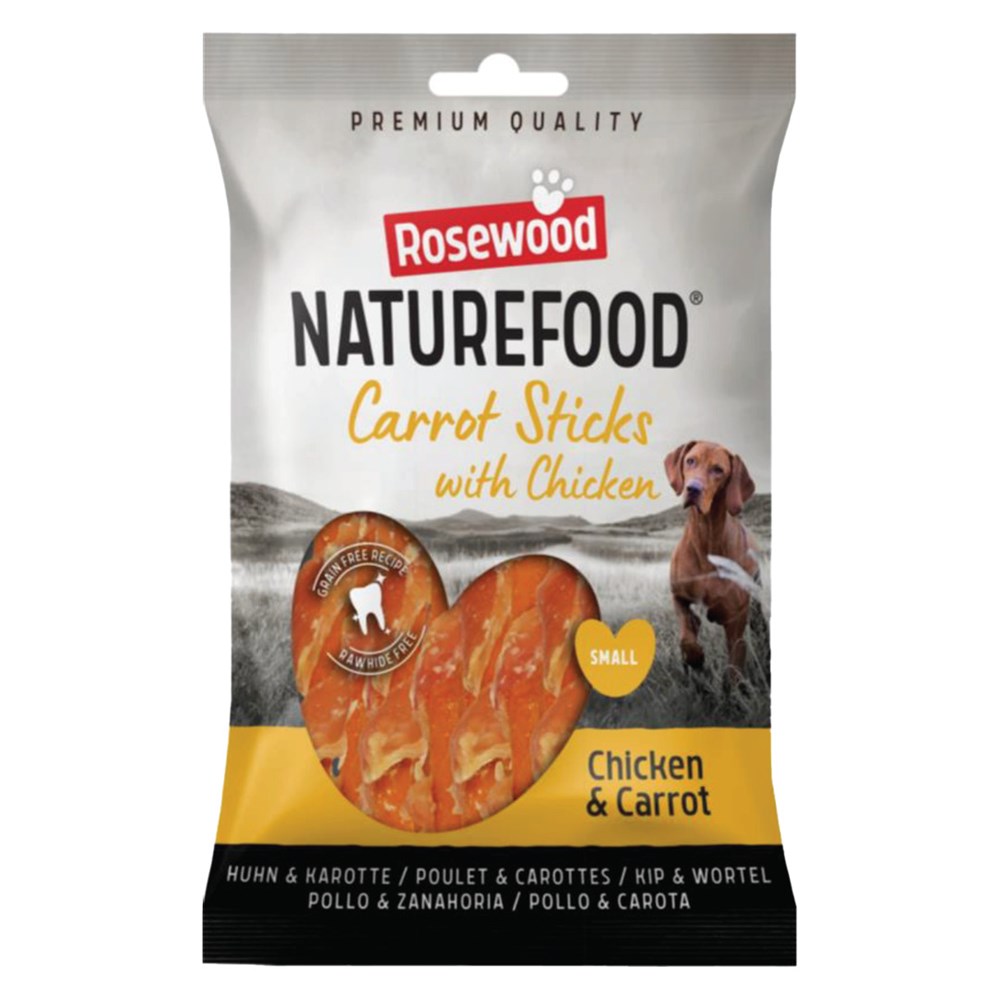 Naturefood Chicken Wrapped Carrot Sticks 80g