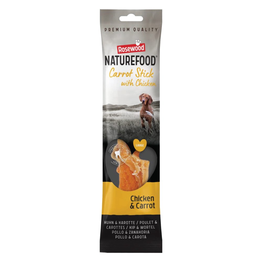 Naturefood Giant Chicken Wrapped Carrot Stick 70g