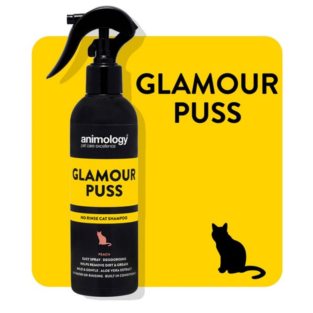 Animology Glamour Puss No Rinse Cat Shampoo - PEACH 250ml