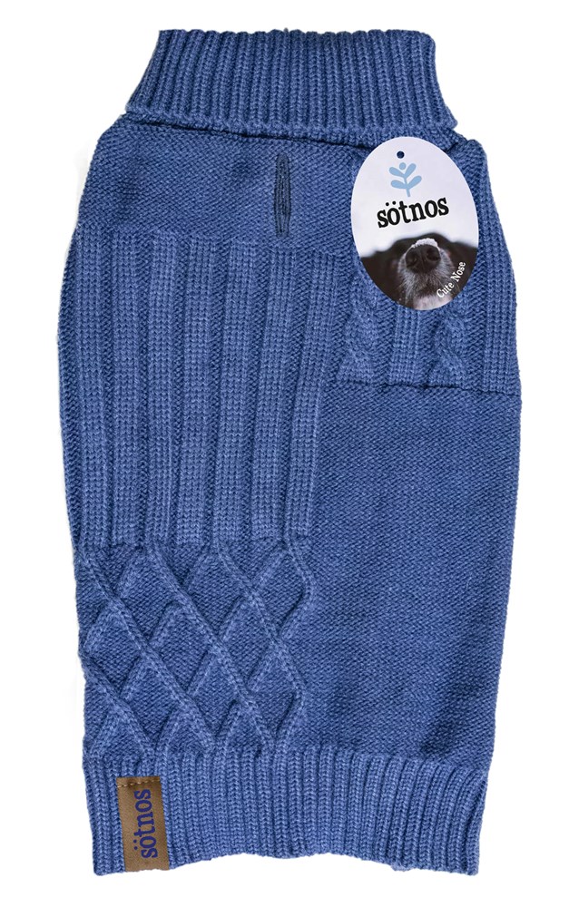 Sotnos Midnight Blue Funky Knit Sweater XS - 18cm