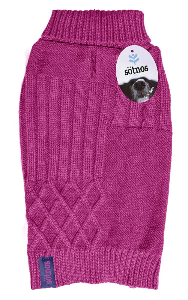 Sotnos Hot Pink Funky Knit Sweater XS - 18cm