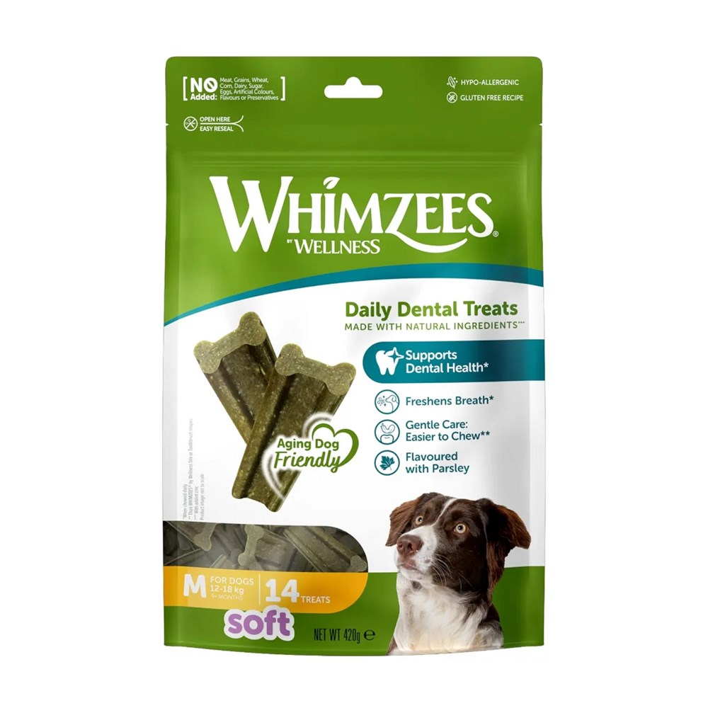 Whimzees Soft Value Bag Medium - 14 Pack