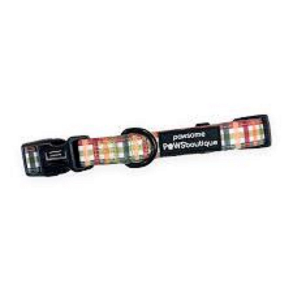 Pawsome Paws Plaid Pup Collar xs