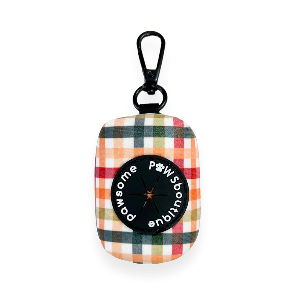 Pawsome Paws Plaid Pup Poo Bag Holder