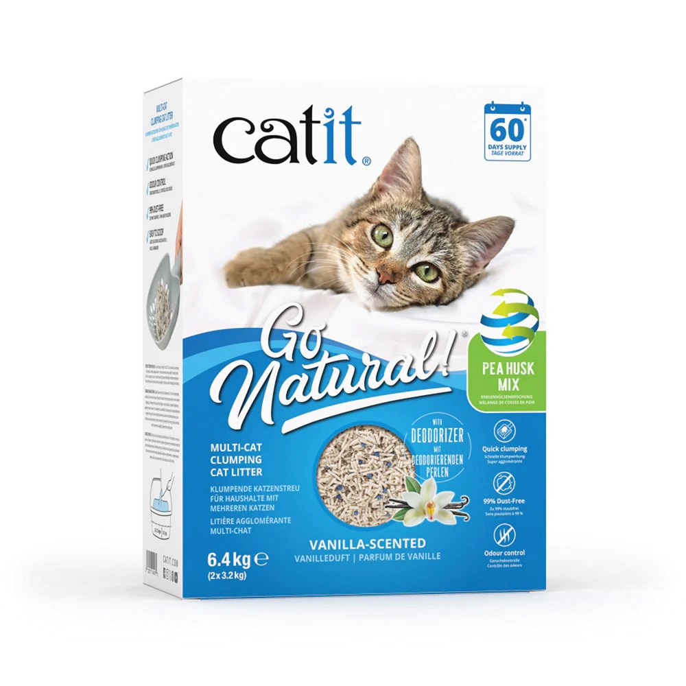 Catit Go Natural Pea Husk Mix Clumping Cat Litter 6.4kg