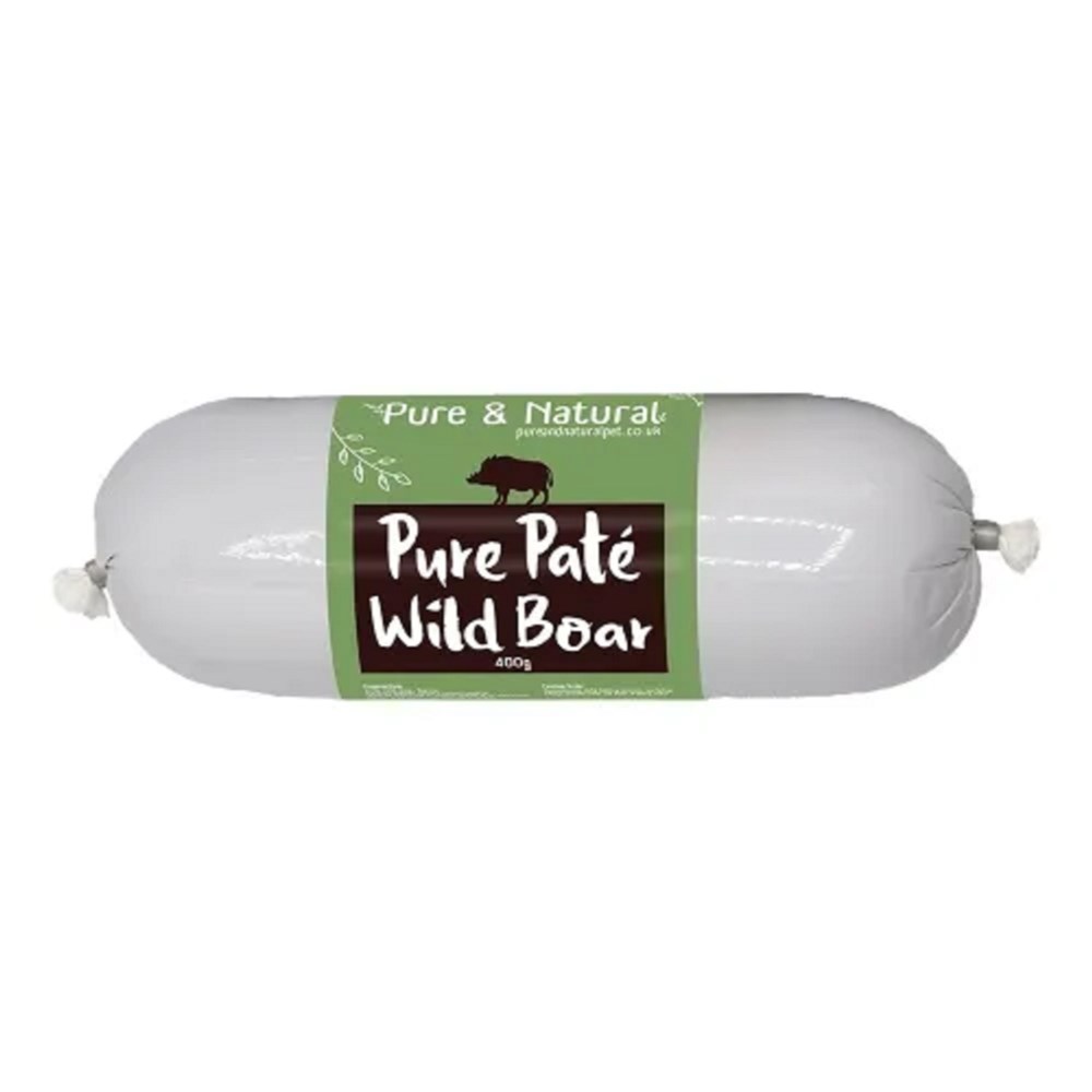 Pure & Natural Pure Pate Sausage Wild Boar 400g